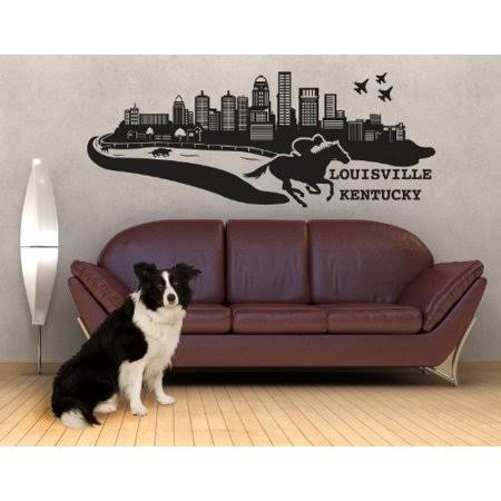 Green 79in x 31in Cityscape Wall Decal D21070