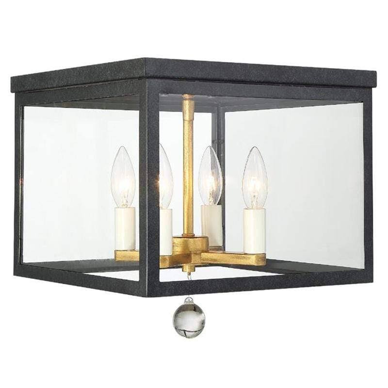 4-Light Ceiling Mount Nickel F49608