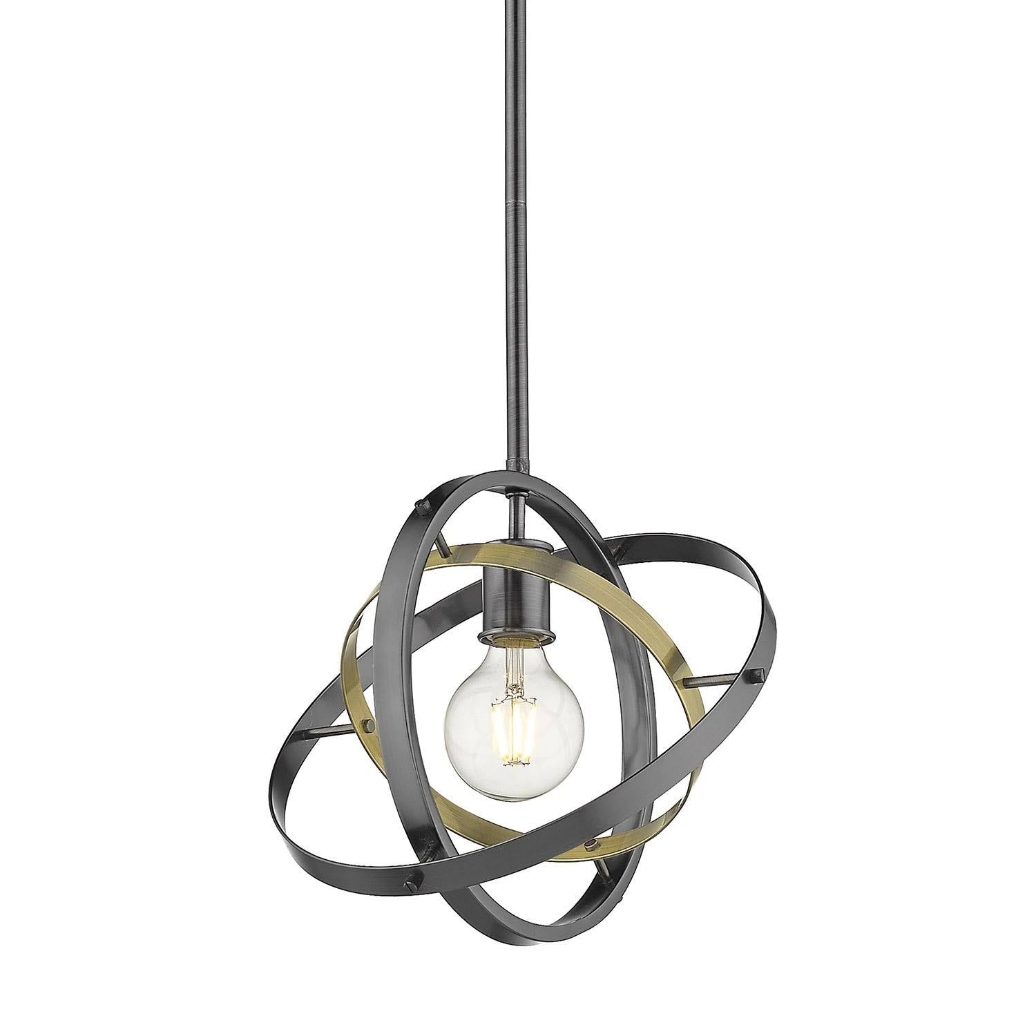 Chrome Semi-Flush Mount Light E430