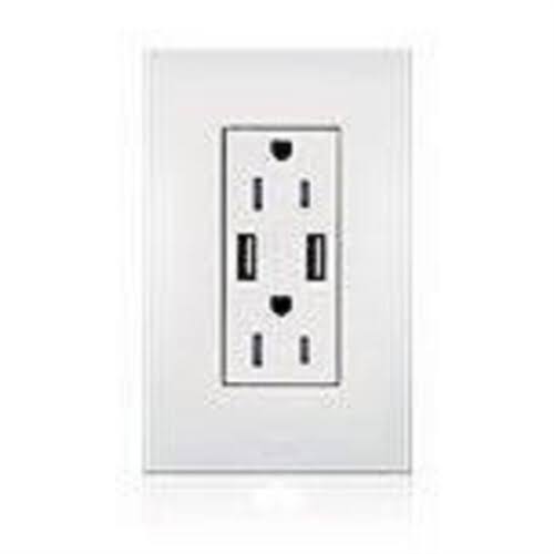 Tamper-Resistant USB Receptacle, 125V, 15A, Almond X652