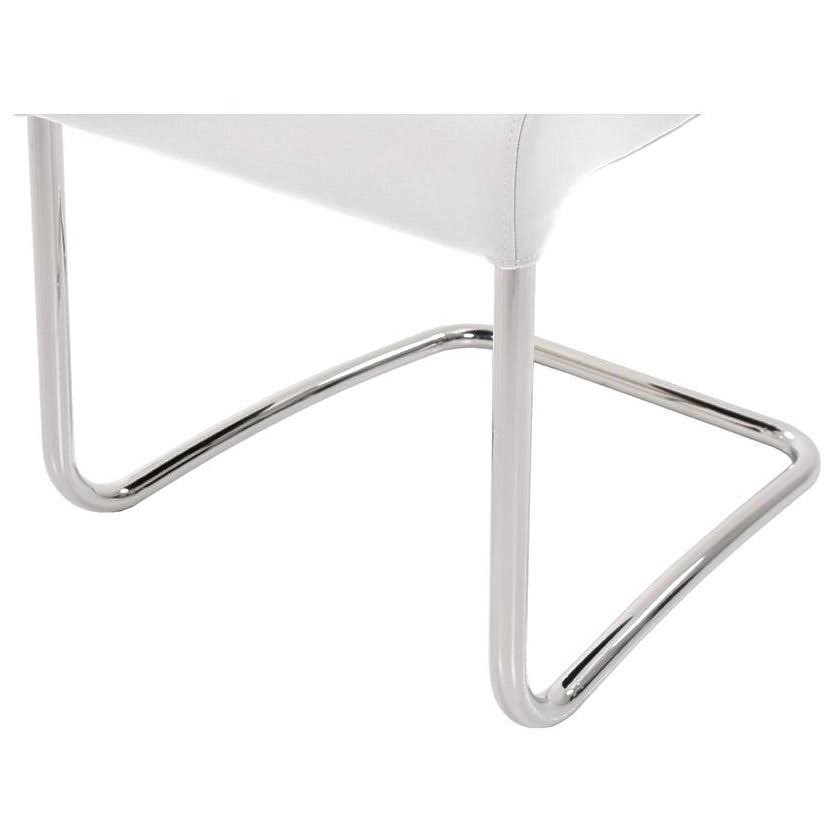 White Leather Dining Chair R942