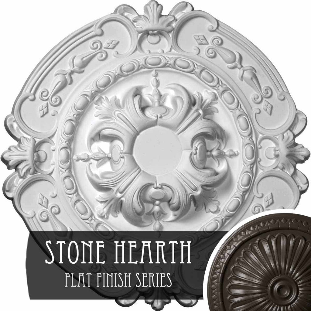 Hand-Painted Stone Hearth Ceiling Medallion H482848