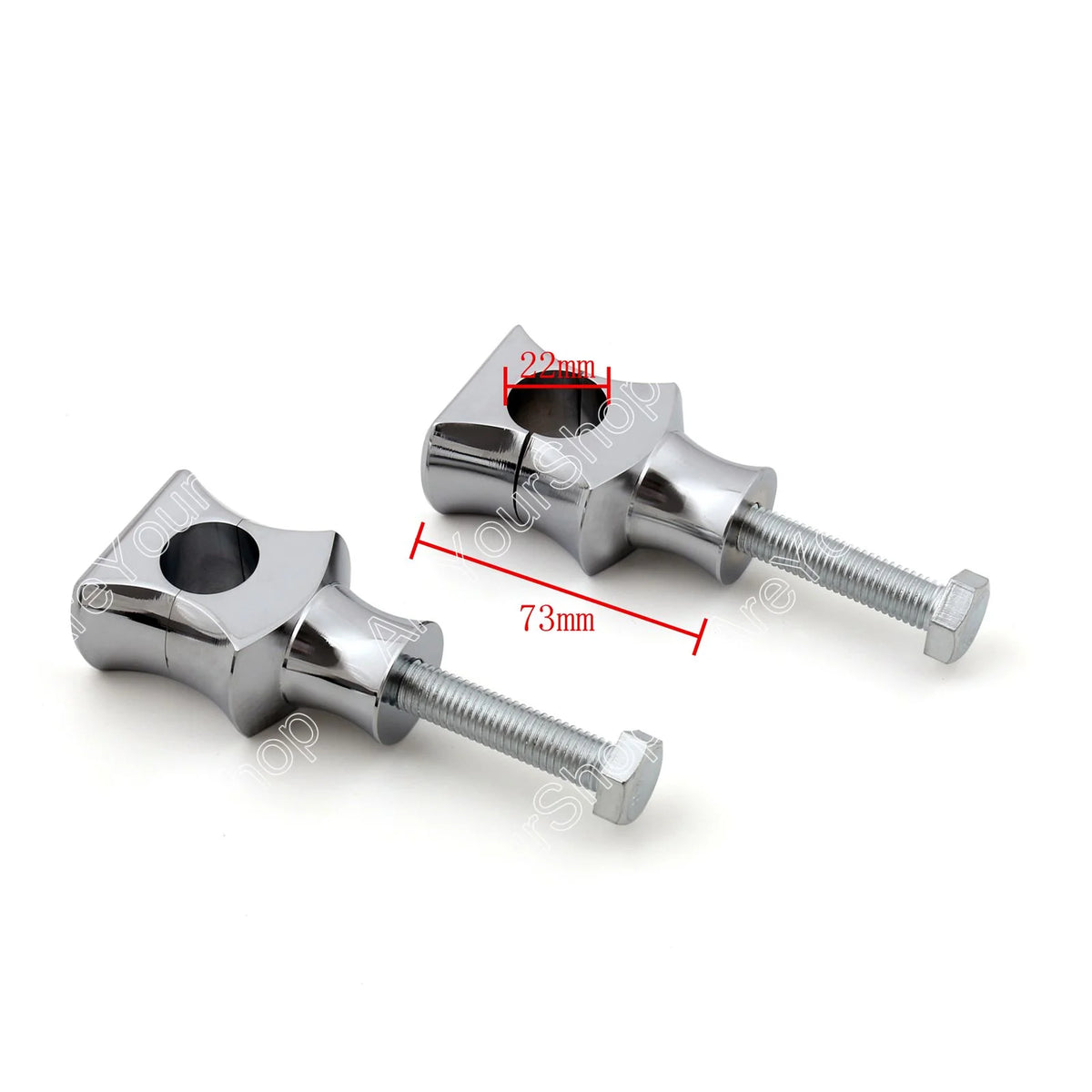 7/8" 22mm Bar Clamp Handlebar Risers B3461