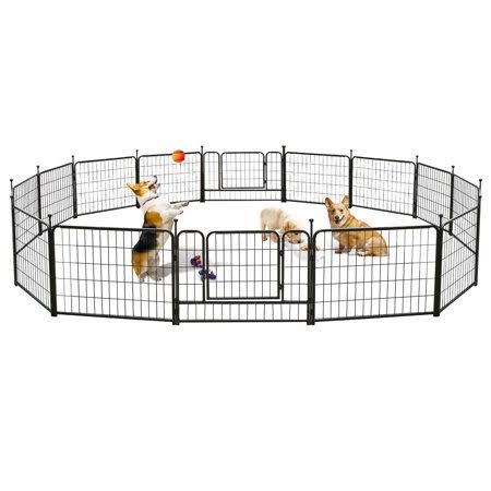 16 Panel 24 Inch Metal Dog Playpen R920