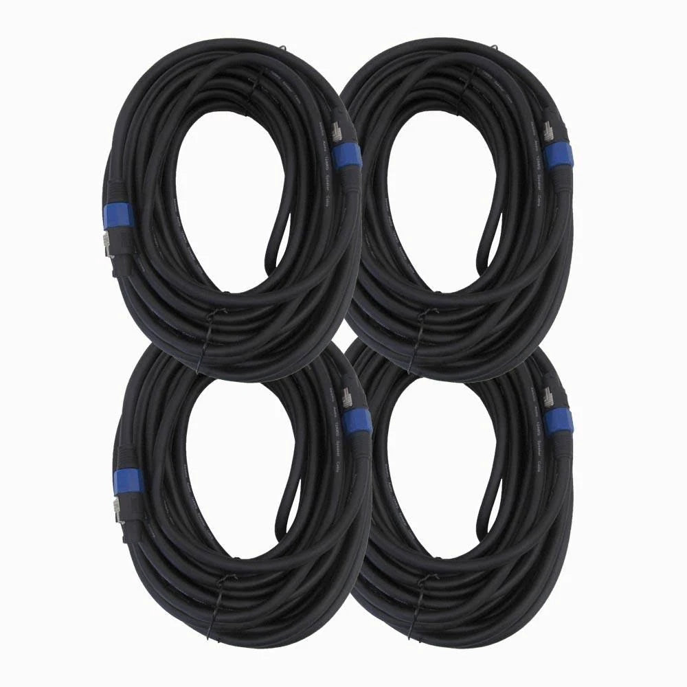 Pack of 4 Speakon Speaker Cables 75 O829308
