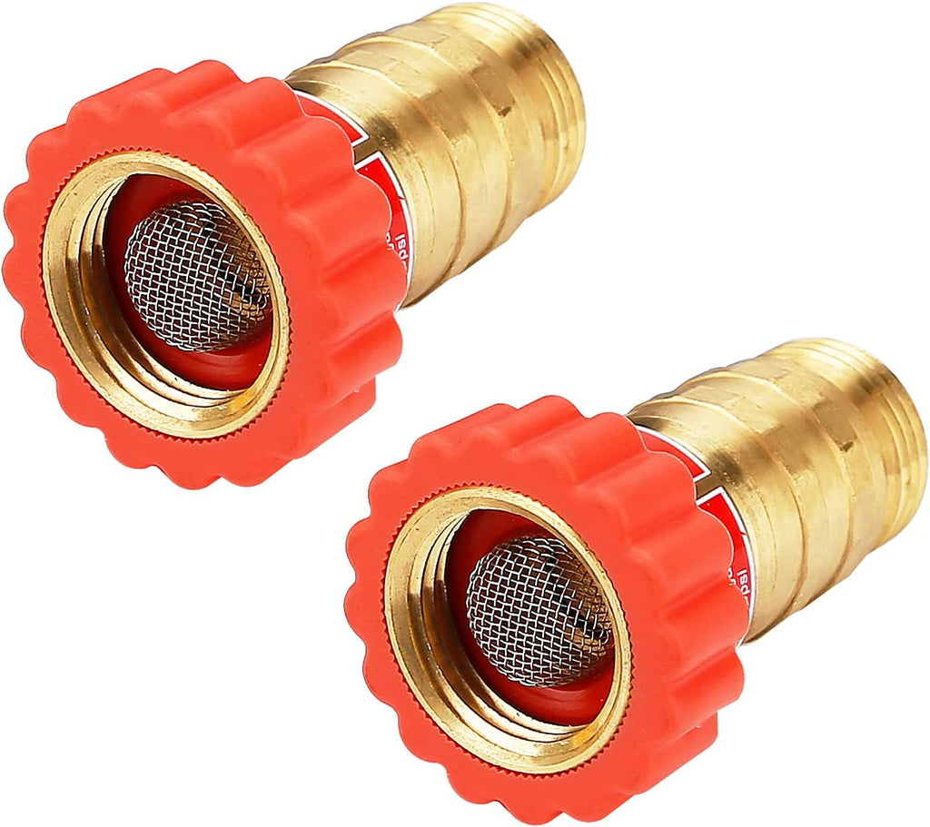 Lead-Free Brass Water Pressure Regulator, 40-50 psi, 3/4 Hose, Pack of 2 B59663