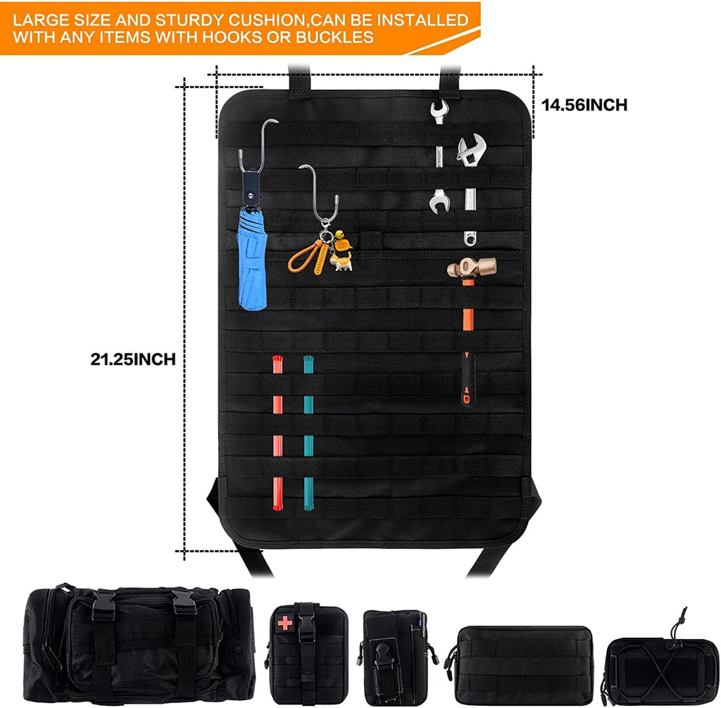 Front Seat Back Storage Bag Organizer with 5 Bags W967
