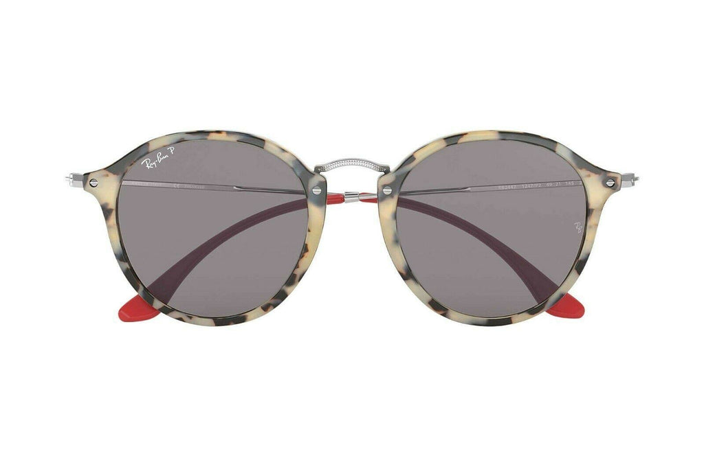 Beige Havana Grey Polar Round Sunglasses 52 mm G60015