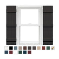 4 Board and Batten Joined Vinyl Shutters (1 Pair) - 14 x 59 Musket Brown Z9675