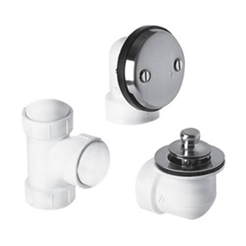 Tuscan Brass PVC Plumber&s Half Kit with Economy Lift & Turn Trim X907727