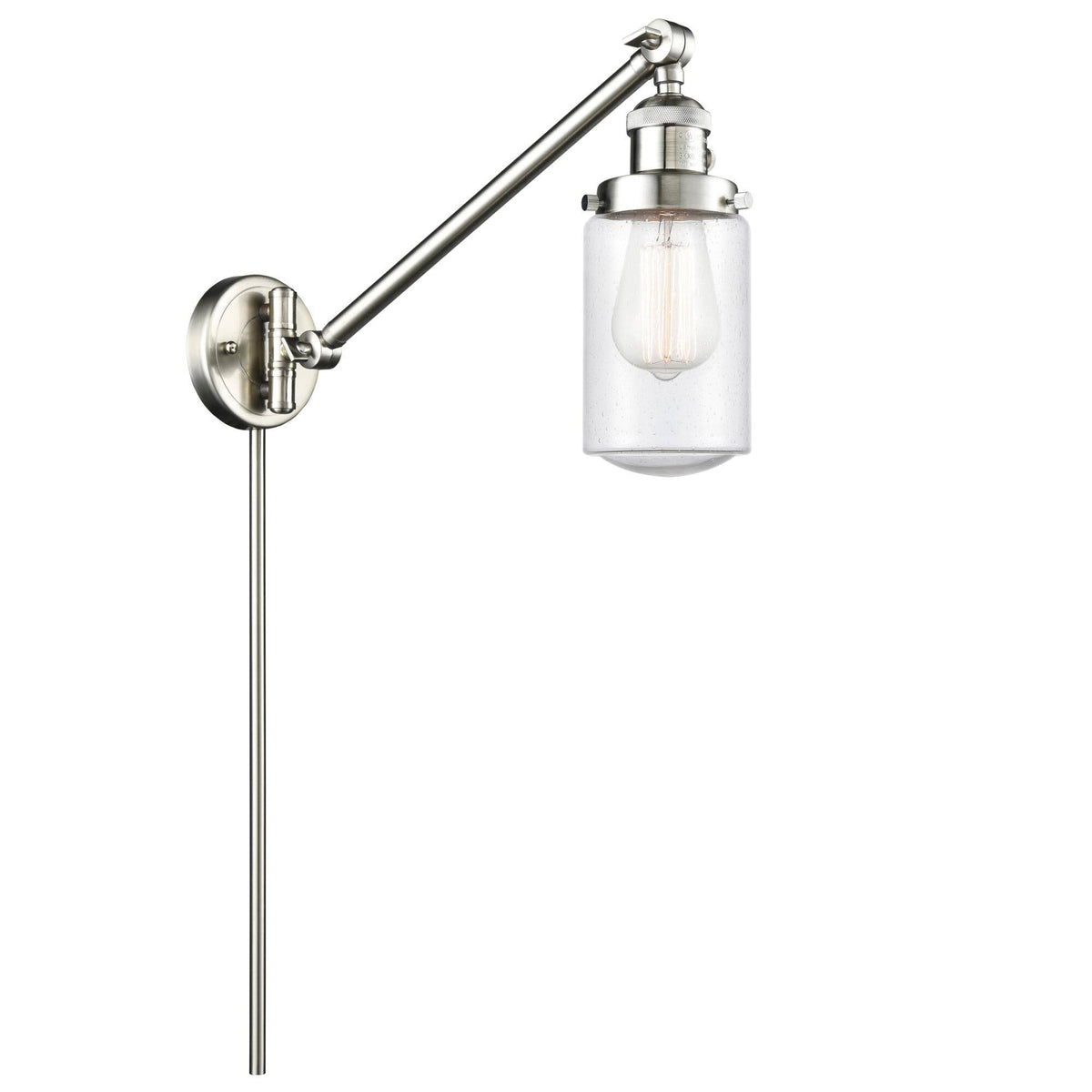 Swing Arm 1 Light Brushed Satin Nickel K386