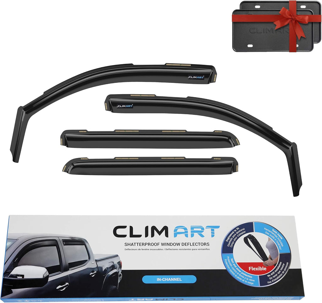 4pcs In-Channel Rain Guards for Chevrolet Silverado Crew Cab L803