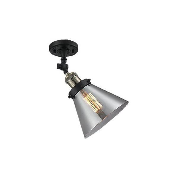 Large Cone-1 Light Semi-Flush Mount B7793