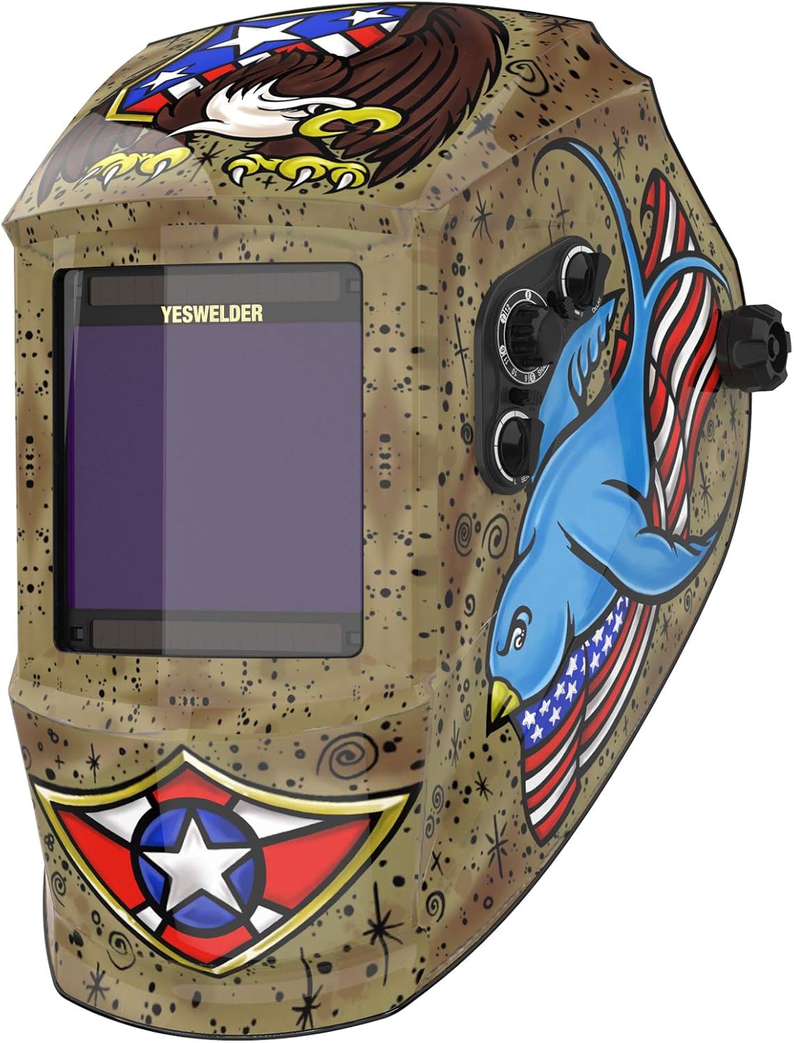 Large Viewing Auto Darkening Welding Helmet K98567