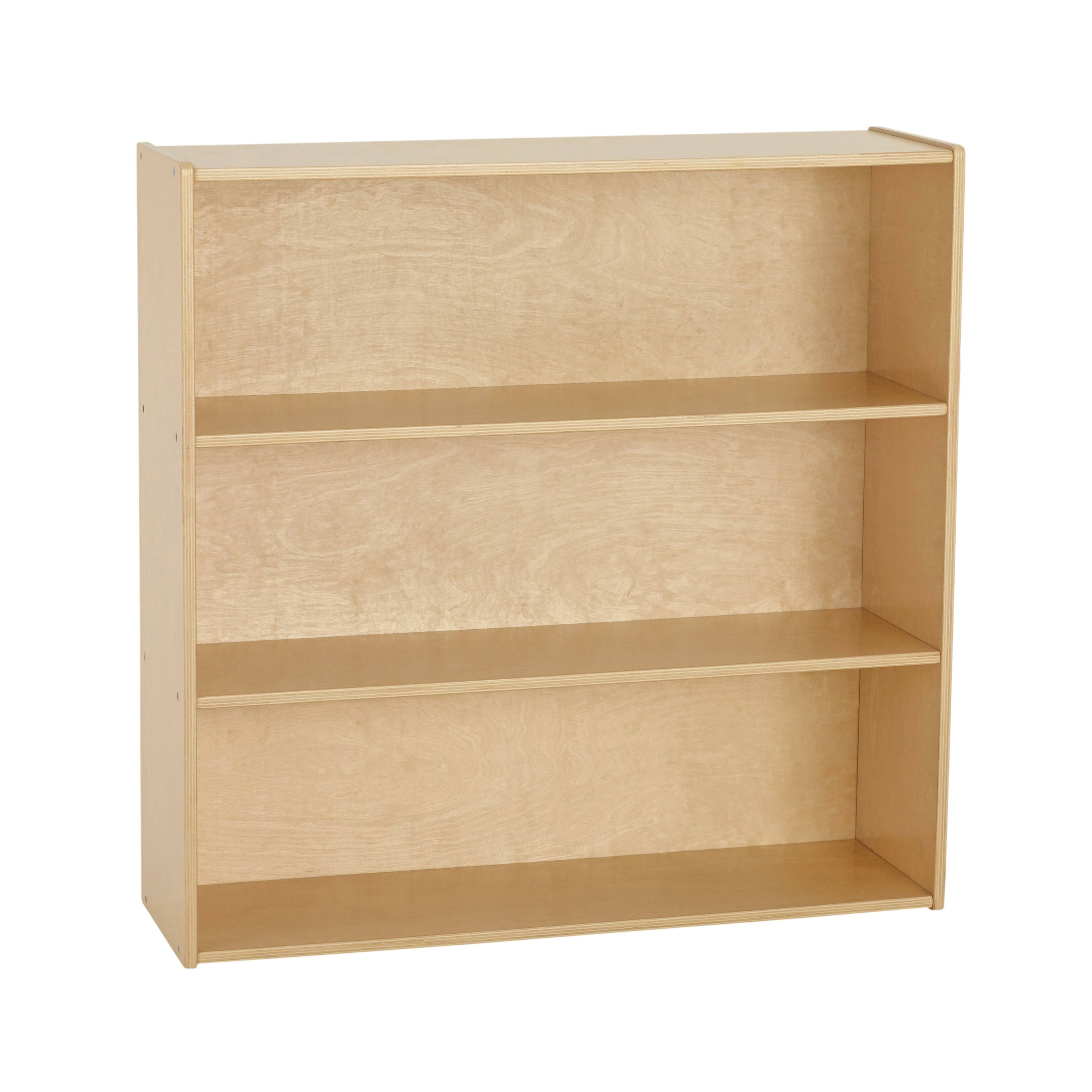 Birch 3-Shelf Storage Cabinet with Back 36in H A652