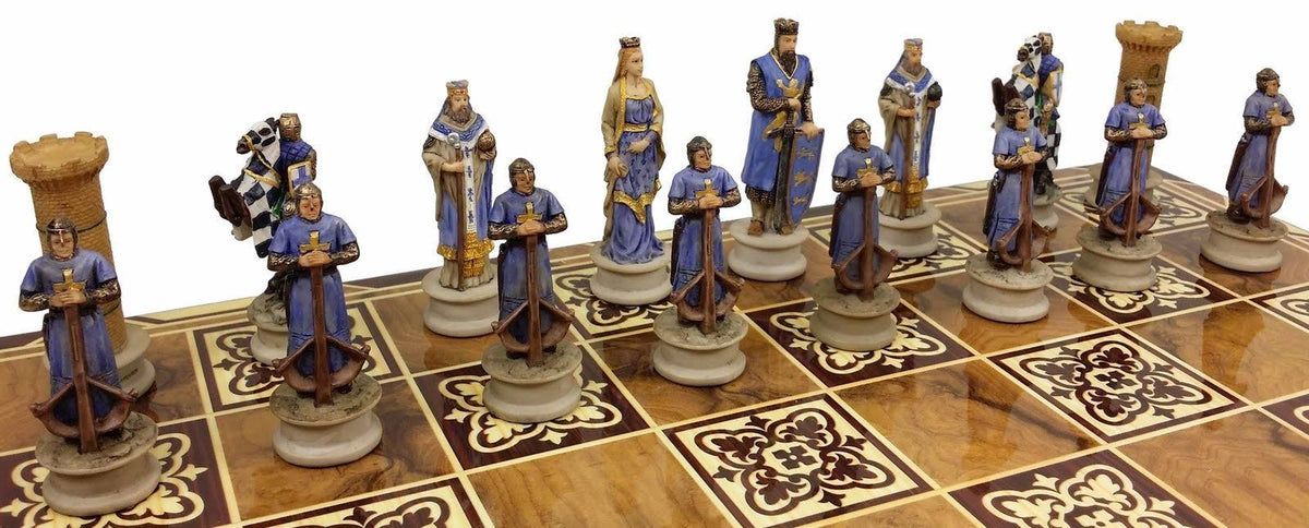 Medieval Times Crusades King Richard The Lionheart Knight Chess Men Set X710