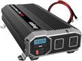 2000 watts Modified Sine Wave Car Power Inverter, 12v to 110v, Two AC Outlets, Two USB Ports, DC to AC Converter B636