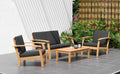 Blue 4-Piece Eucalyptus Conversation Set W144