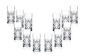 12.25 oz Crystal Cut Hiball Glasses Set of 12 F52946