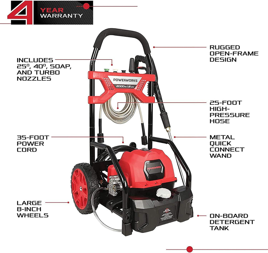 2000 PSI 1.2-GPM Electric Pressure Washer W748