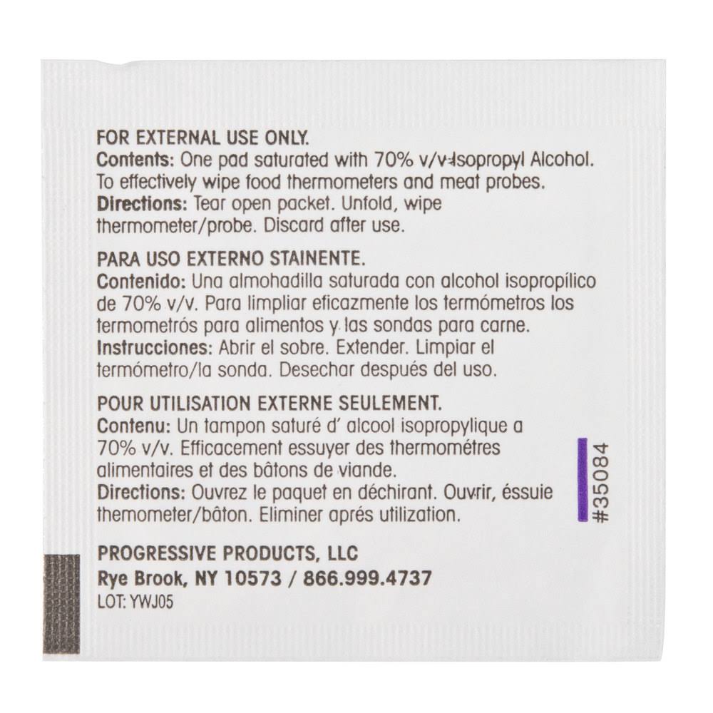 Probe Wipe Sachet Sanitizing Wipes - 10/Case S849