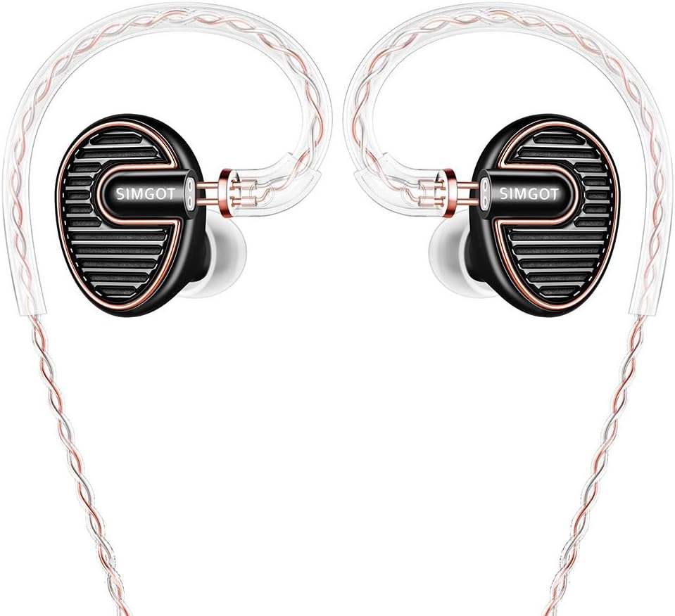 Black In-Ear Monitor Headphones with Detachable Cable B997