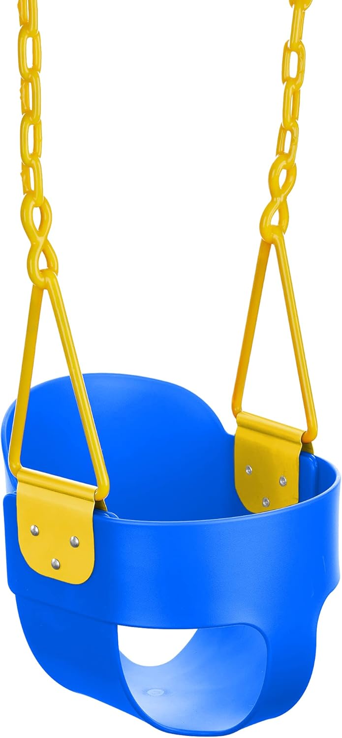 Red Pack of 2 High Back Toddler Swing with Carabiners V12382
