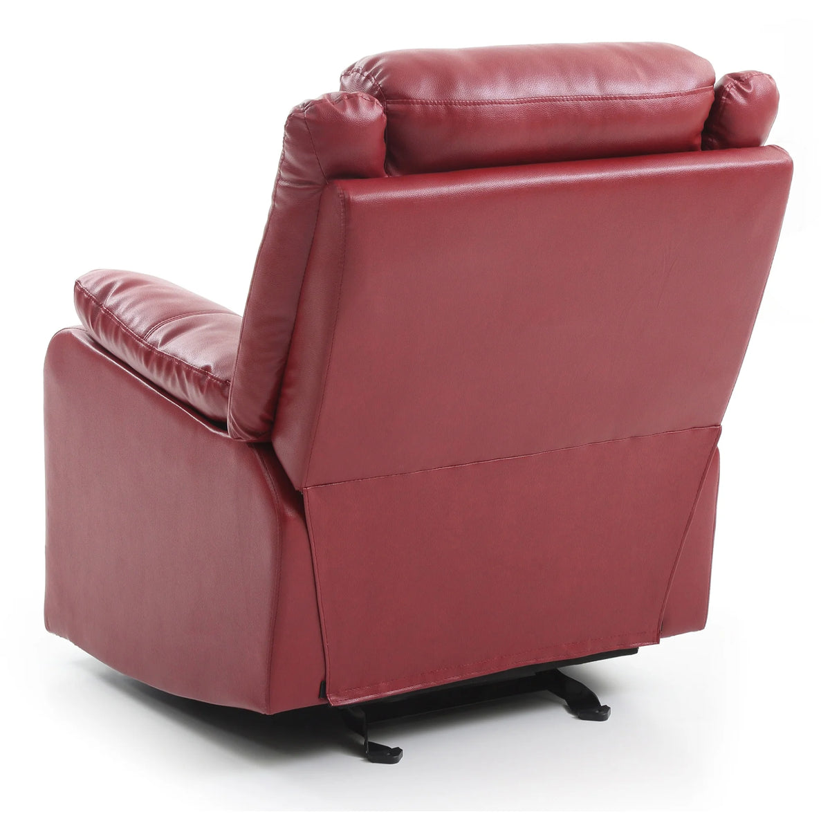 Red Reclining Accent Chair with Pillow Top Arm K15332