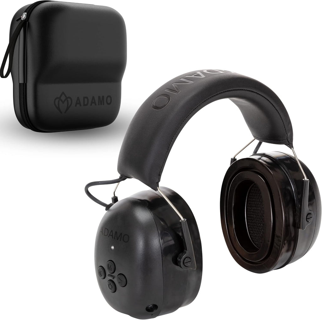 Bluetooth 5.0 Noise Reduction Safety Earmuffs with Adjustable Headband Q487050