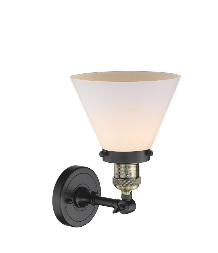Large Cone-1 Light Semi-Flush Mount B7793