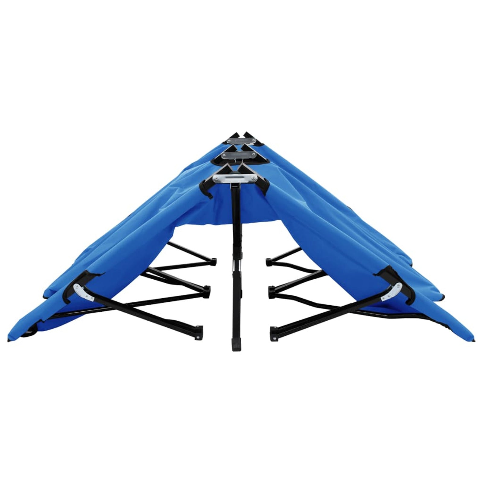 Blue Folding Fabric Steel Frame Camping Cot O570
