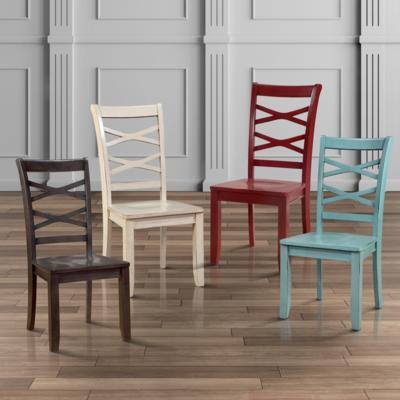 Red & Blue Side Chair Set of 2 A239