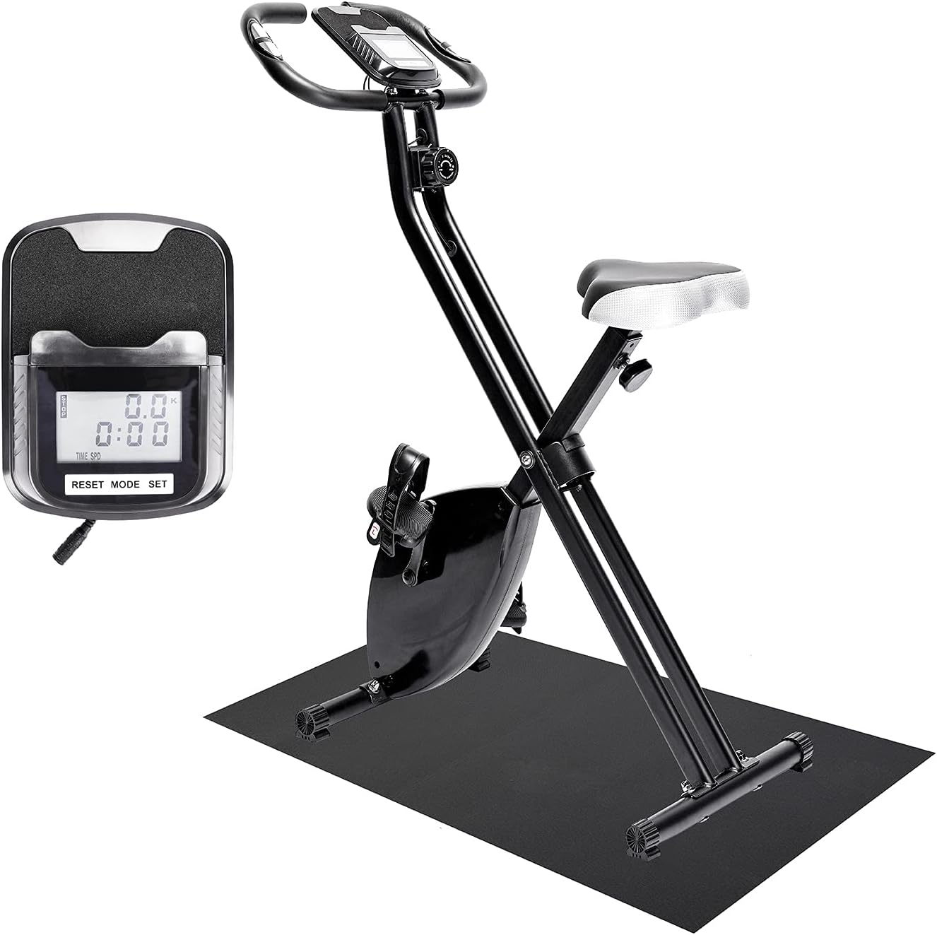 Folding Magnetic Upright Exercise Bike with LCD Screen P3019