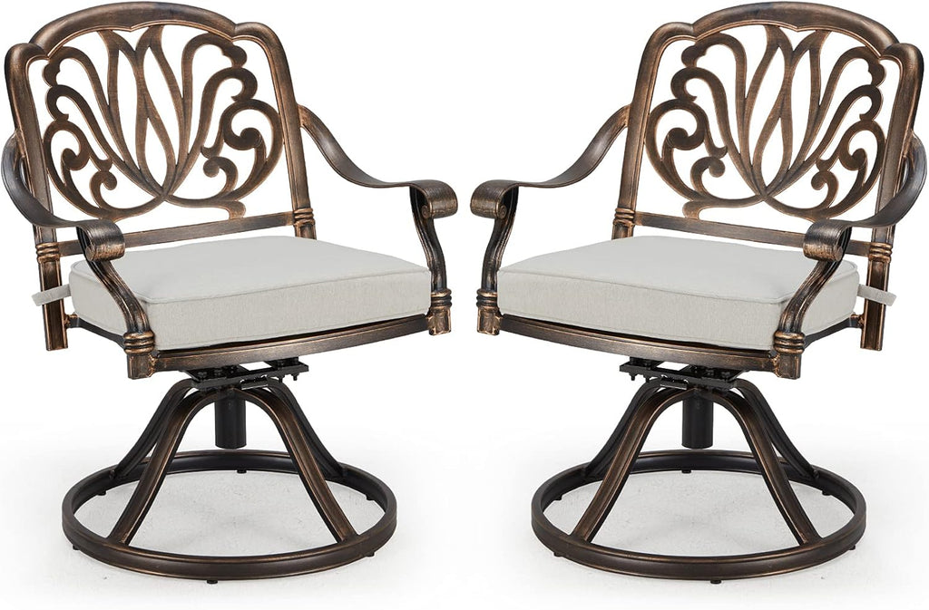 35.4 Cast Aluminum Patio Bistro Table A1986