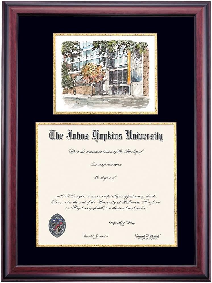 14 x 17 Black/Gold Mat Diploma Frame C98916