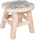 Hand Carved Acacia Hardwood Decorative Stool H628