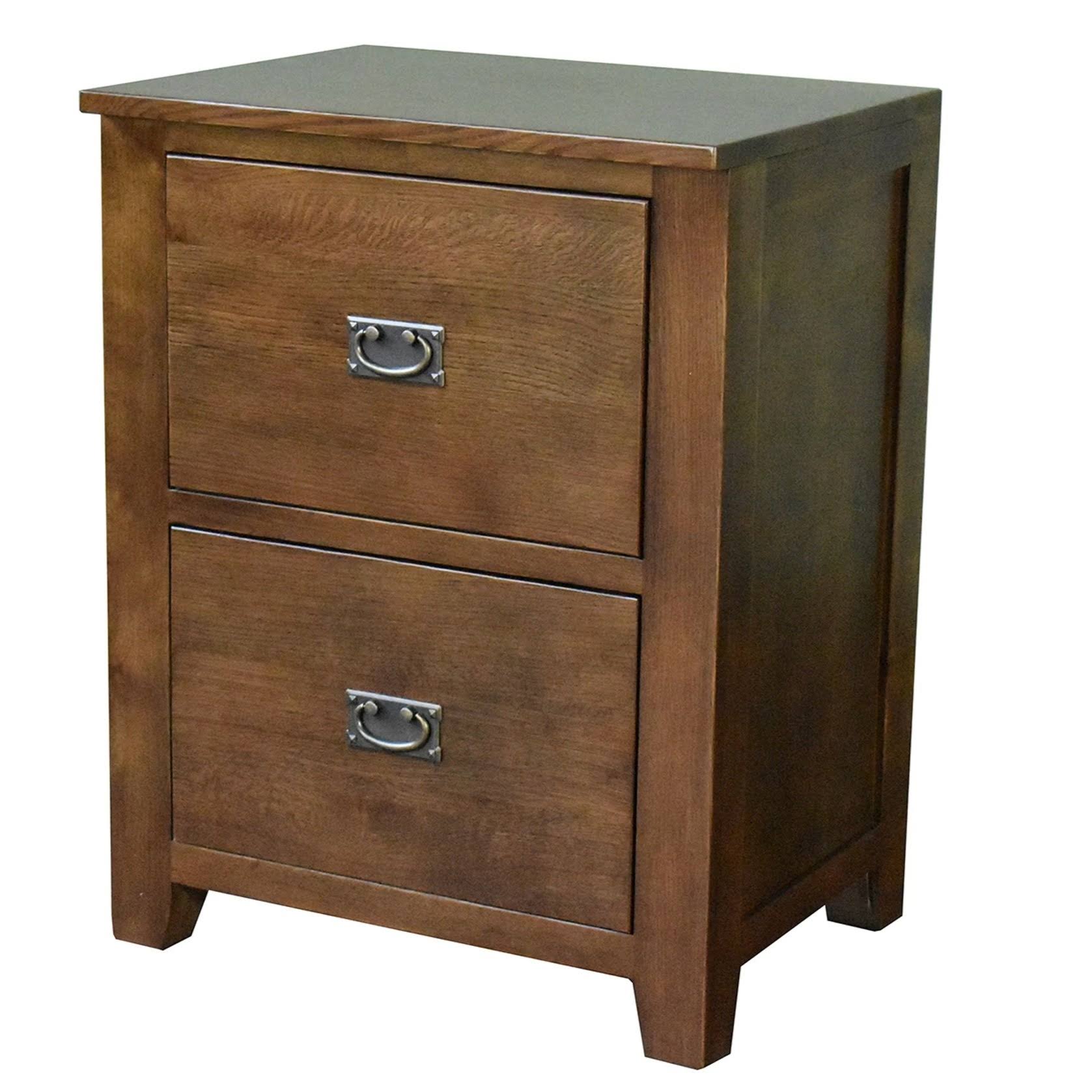 Walnut 2 Drawer File Cabinet T6612