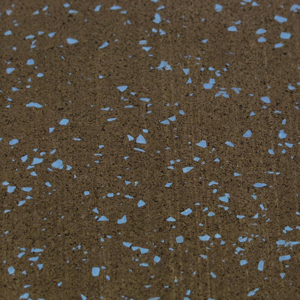 3/16 in. x 4 ft. x 5 ft. Blue Dot Rubber Flooring U986814