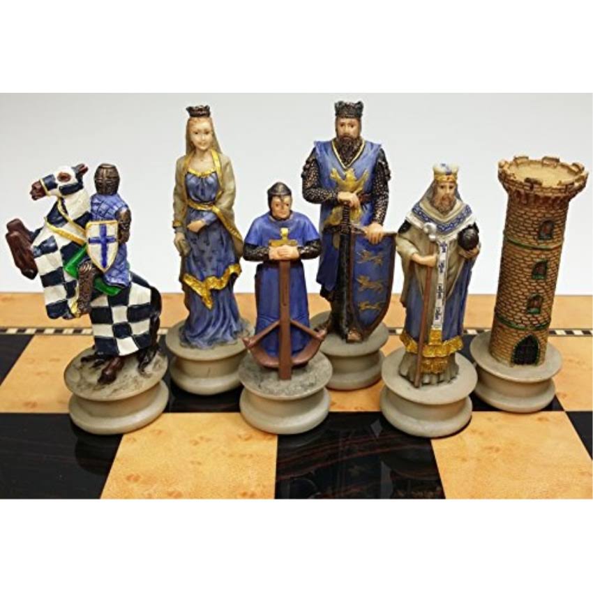 Medieval Times Crusades King Richard The Lionheart Knight Chess Men Set X710