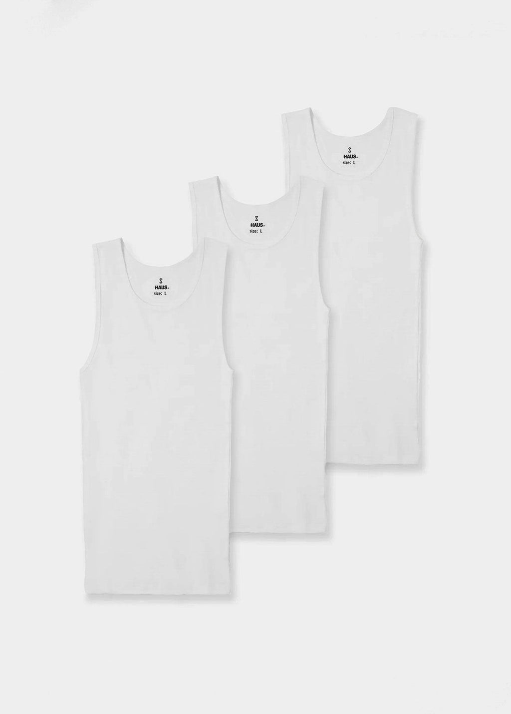 Premium Ultra-Soft Cotton Fitted Tank 3 Pack